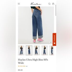 KanCan Women's Dark Blue Flare Jeans
